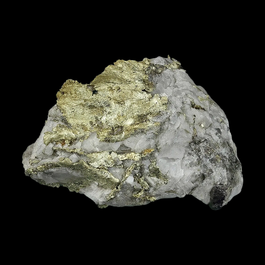 Roche quartz avec or modele 3D gratuit