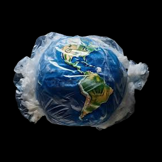 Modele 3D gratuit Terre enveloppee plastique
