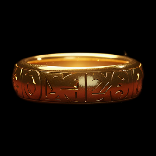 Anneau d'or avec inscriptions antiques