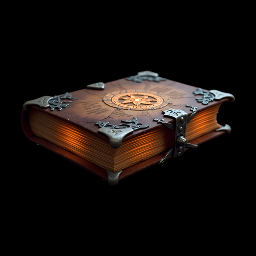 Livre ancien avec ornement central