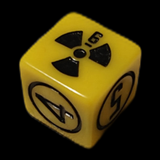 De radioactif 3D gratuit cube hazard jaune