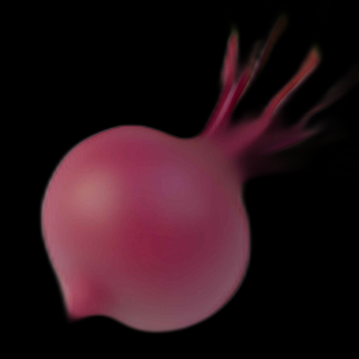 Betterave 3D rouge isolée - modele 3D gratuit