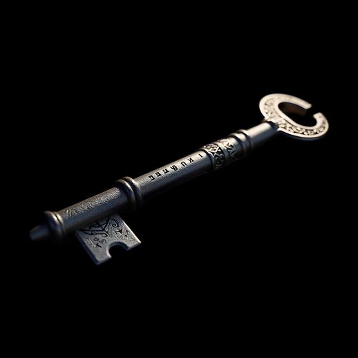 Clé antique ornée 3D