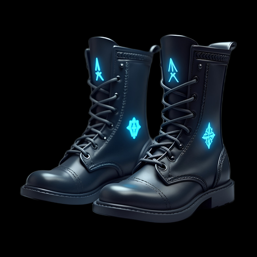 Bottes de combat futuristes 3D