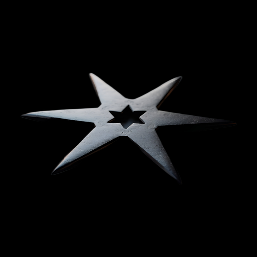 Shuriken Étoile à six branches