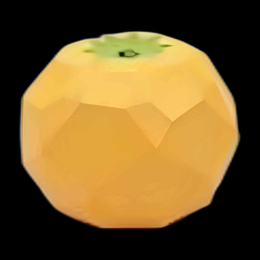 Pomme Jaune Géométrique Asset 3D