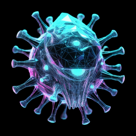 Asset 3D : Virus Futuriste Néo