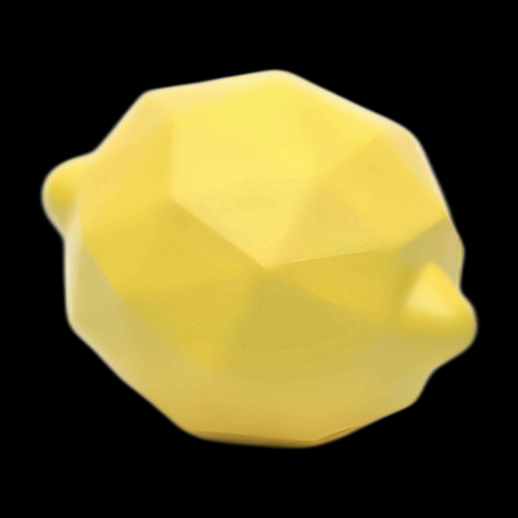 Citron Low Poly 3D Jaune