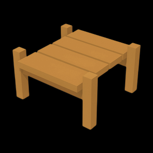 Petite table basse en bois