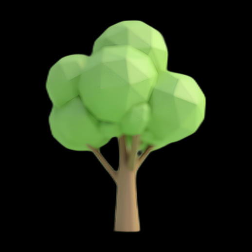 Arbre Low Poly Stylisé
