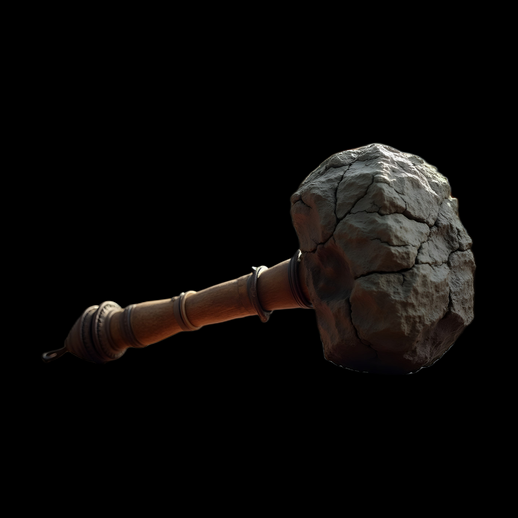 Marteau de pierre 3D fantastique