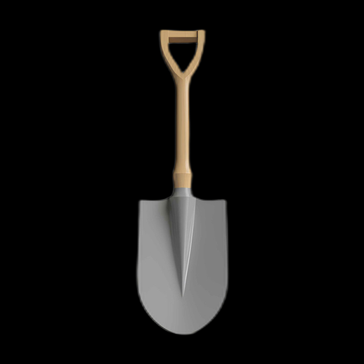 Pelle de jardin 3D classique