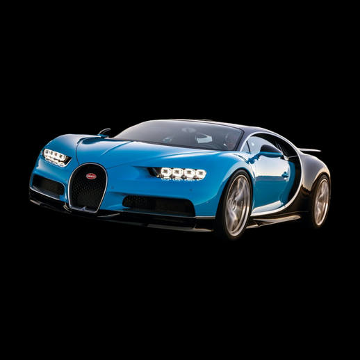 Voiture sport luxe 3D gratuit hypercar bleue