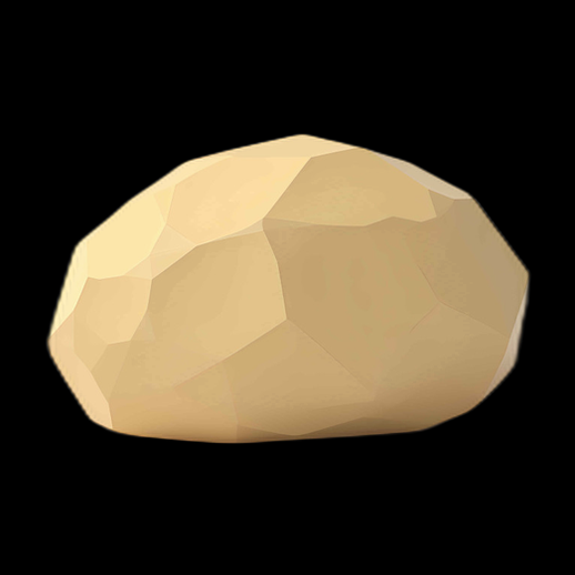 Pomme de terre 3D Low Poly