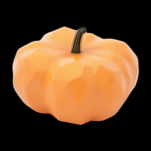 Citrouille 3D basse résolution orange