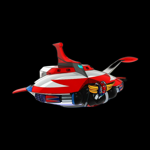 Vaisseau spatial futuriste 3D gratuit style anime - modele 3D gratuit