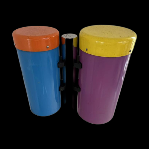 Bongos colorés 3D gratuit instrument percussion