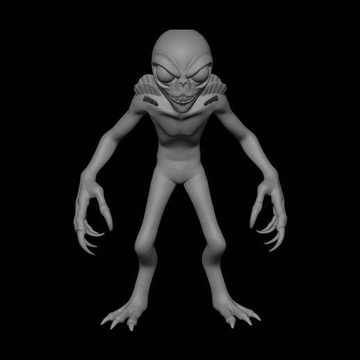 Creature extraterrestre 3D gratuit monstre alien - modele 3D gratuit
