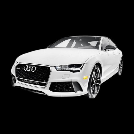 Voiture sportive 3D gratuit berline blanche luxe