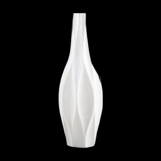 Vase moderne blanc 3D gratuit design facette - modele 3D gratuit