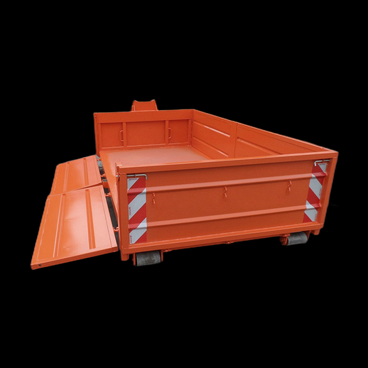 Benne industrielle 3D gratuit metal orange