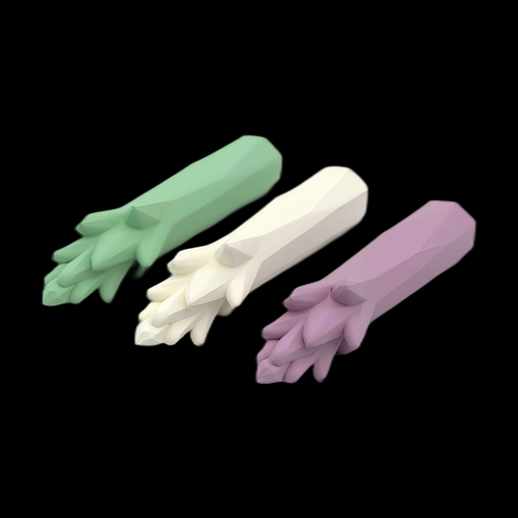 Asset 3D: Asperges stylisées