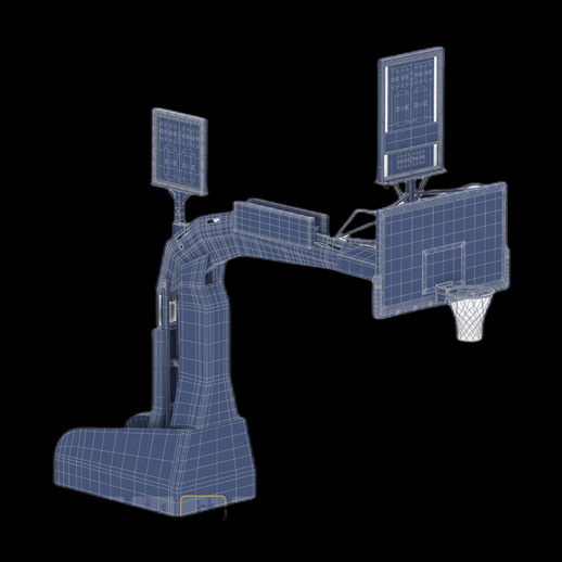 Panier de basket 3D gratuit avec panneaux