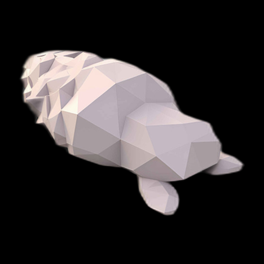 Tortue basse polygone 3D modèle