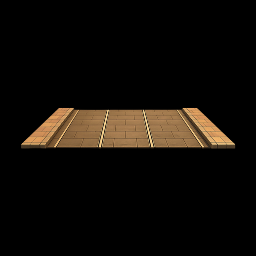 Sol pave 3D gratuit plateforme carrelee