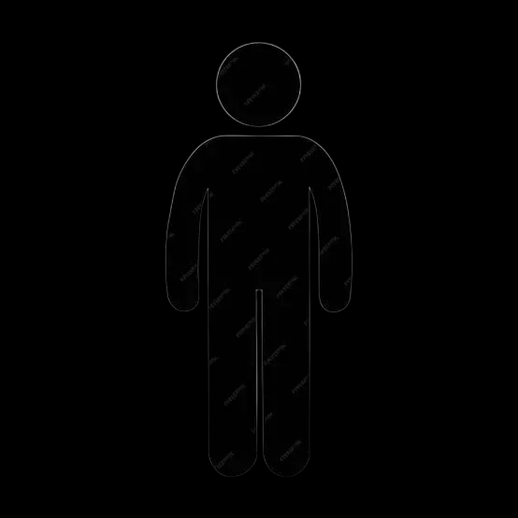 Personnage humain icone 3D gratuit minimaliste