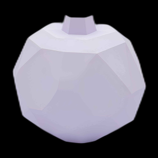 Navet 3D Low Poly Violet