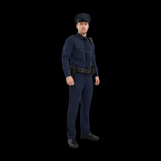 Policier uniforme modele 3D gratuit realiste - modele 3D gratuit
