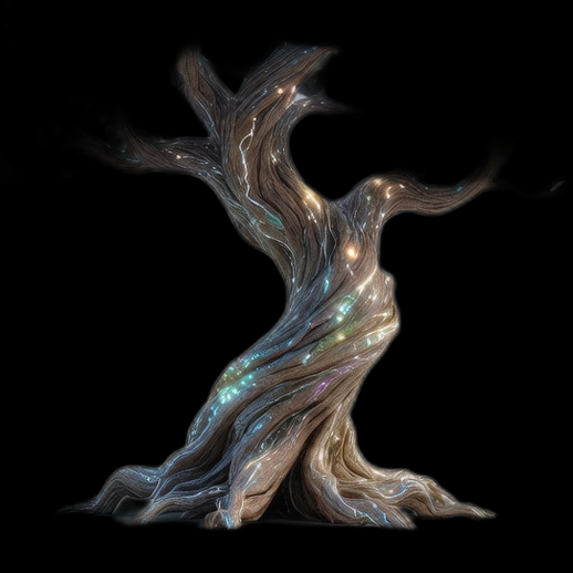 Arbre fantastique lumineux 3D gratuit stylise