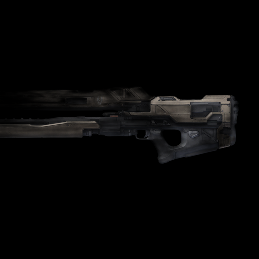 Fusil de précision futuriste 3D