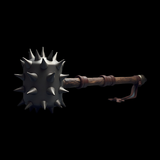 Masse d'armes à pointes 3D