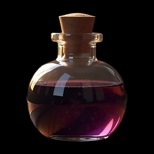 Fiole de potion magique 3D - modele 3D gratuit