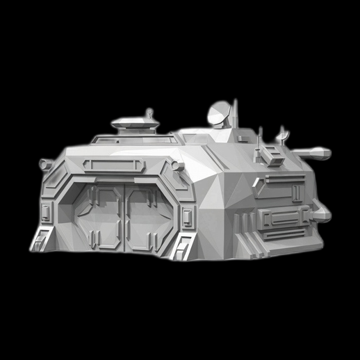 Base futuriste 3D gratuit style science-fiction
