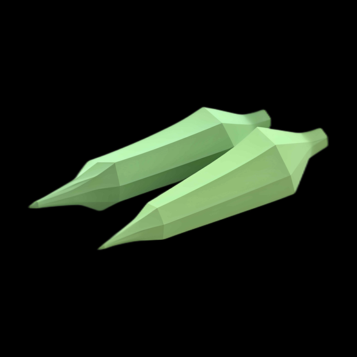 Okra 3D Low-Poly Vert