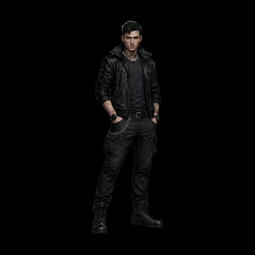 Personnage homme rebelle 3D gratuit style urbain