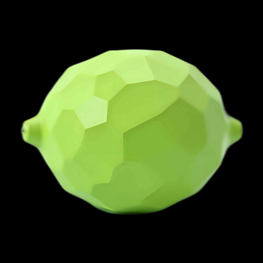 Citron vert 3D facetté brillant