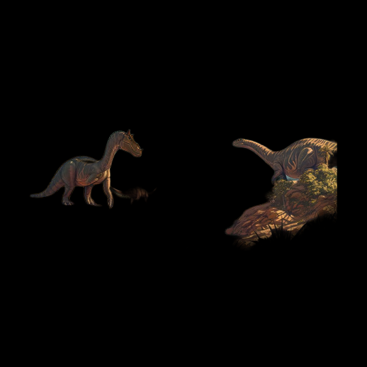 Dinosaure herbivore 3D gratuit style stylise