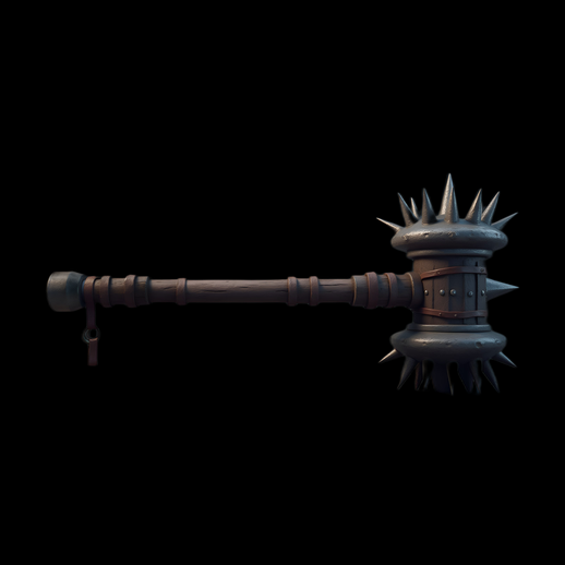 Masse d'armes à pointes 3D