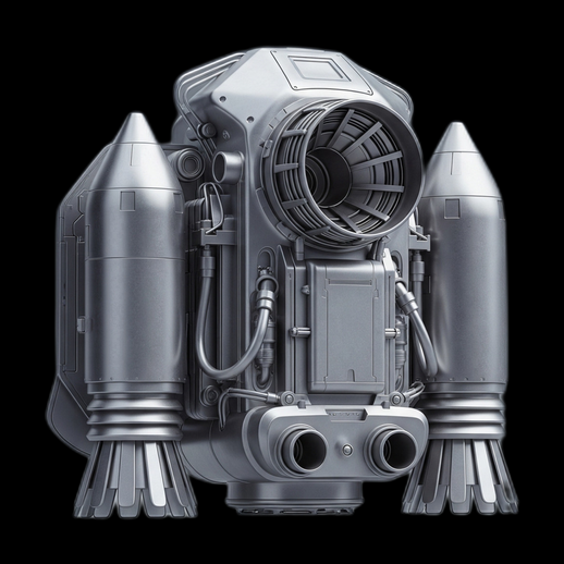 Jetpack futuriste 3D gratuit sci-fi detaille