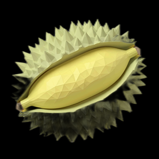 Durian 3D Low Poly