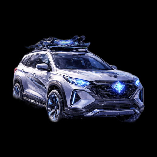 Modele 3D gratuit SUV futuriste lumineux