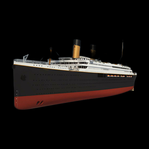 Paquebot Titanic 3D gratuit modele realiste