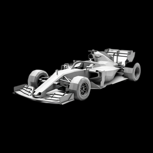 Voiture Formule 1 3D gratuit monoplace course