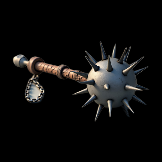 Massue d'armes médiévales 3D