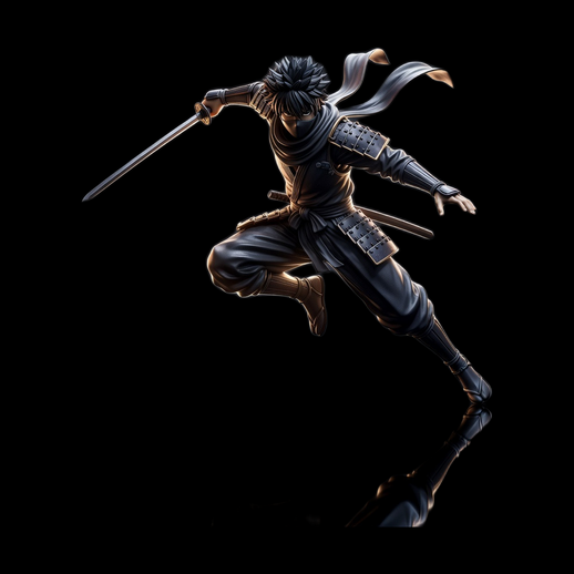 Ninja guerrier 3D gratuit avec katana dynamique