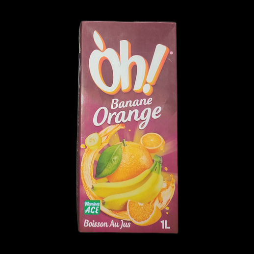 Boîte de jus banane orange Oh!